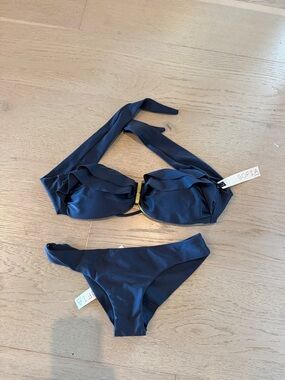 SOFIA Grafite Halter Bikini Set